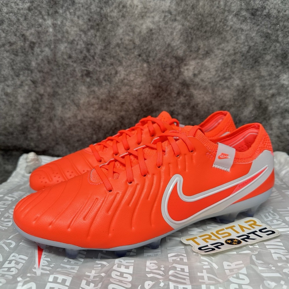 Nike Tiempo Legend 10 Elite FG Soccer Cleats Mens Sz 7.5 Hot Lava Mad Energy